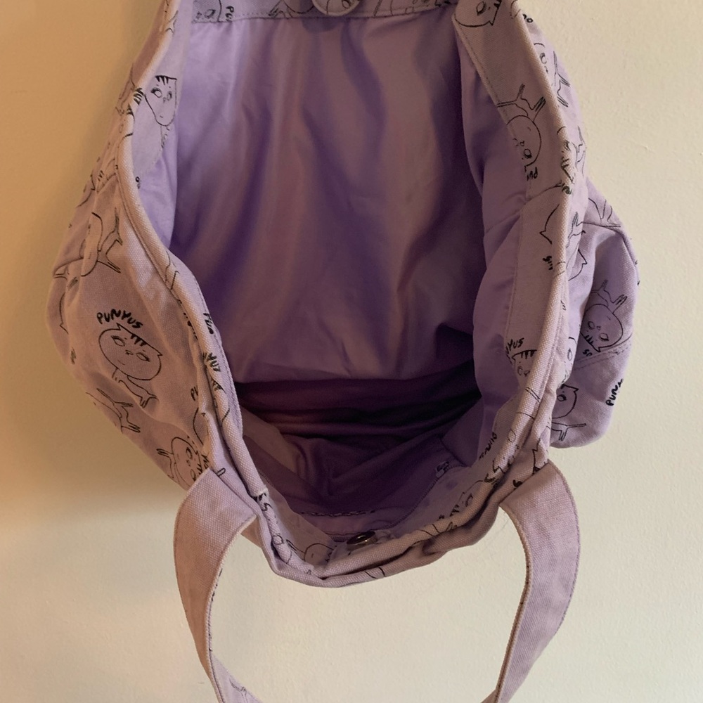 Purple Graphic Tote Bag from Tokyo - Picture 5 of 8